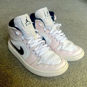 Nike Air Jordan’s. Pink and white. Youth size 6.5